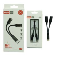 مبدل 2به1 TYPE-C به TYPE-C و 3.5 میلیمتری مدل SX-02