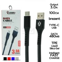 کابل TYPE-C برزنتی سوپرفست یک متری مدل VS-604 اورجینال