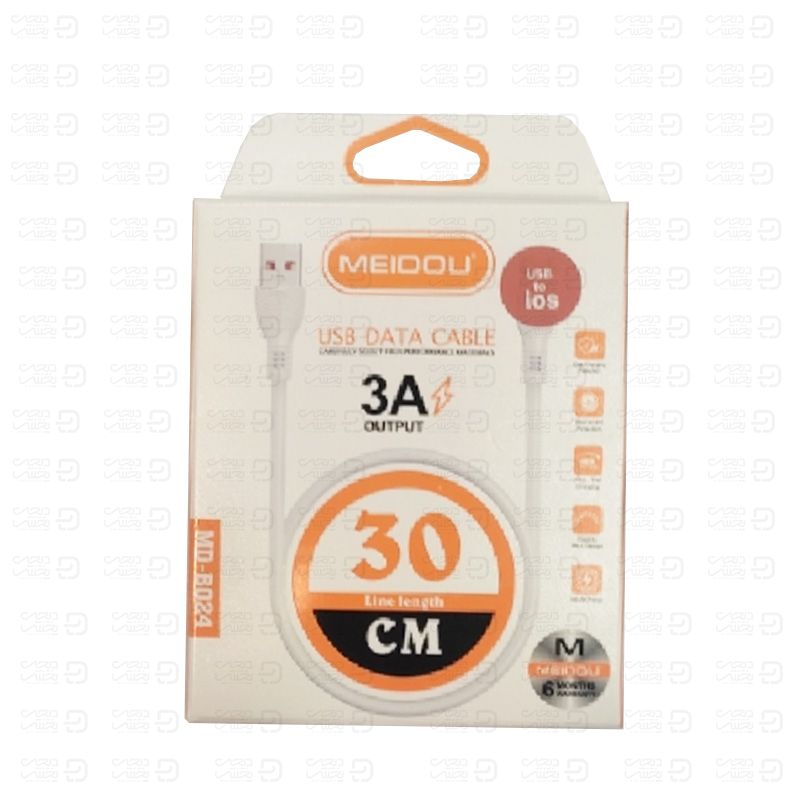 کابل آیفون پاوربانکی کوتاه 30CM مدل BO24