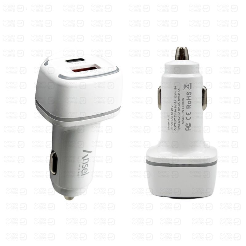 شارژر فندکی 48W Ansel مدل A-17 Pd Qc3
