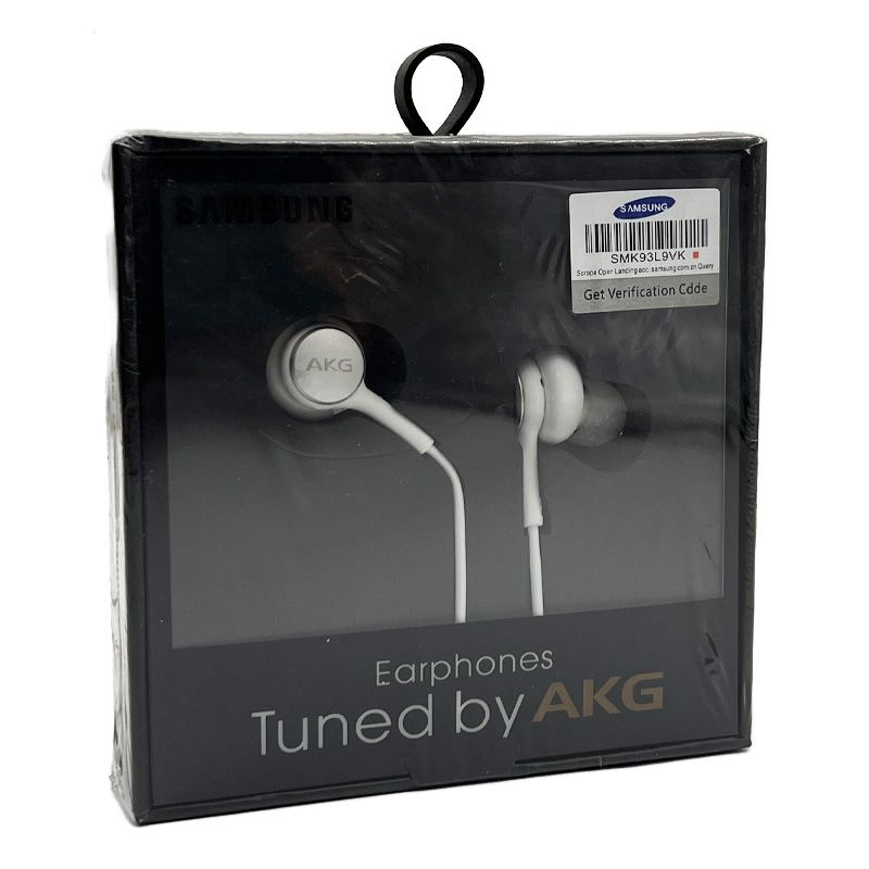 هندزفری Akg پکدار جک 3.5 سامسونگ پک طلقی (مشکی و سفید)