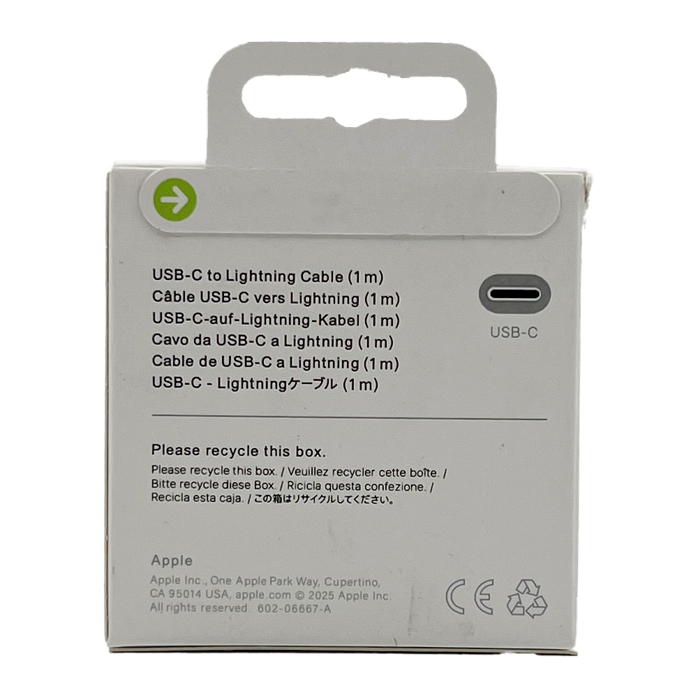 کابل آیفون C-L سوکت فلزی یک متری اورجینال