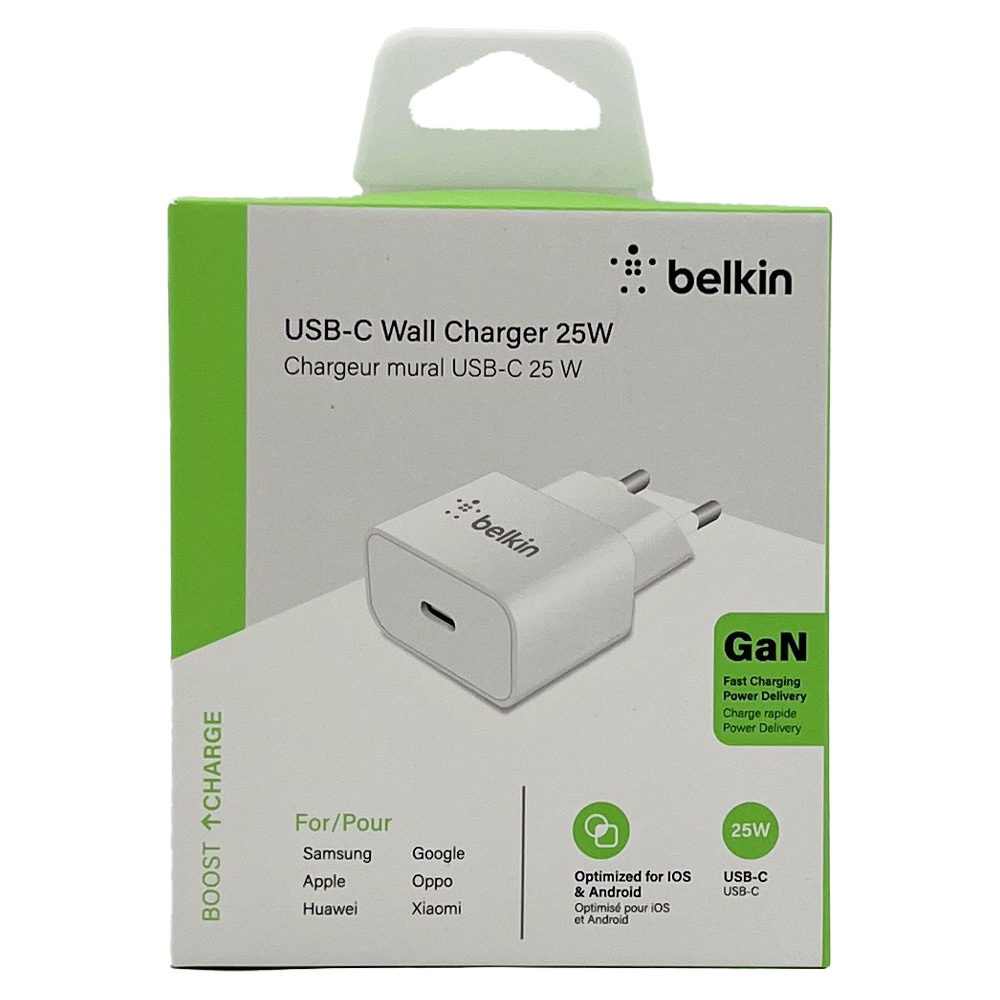 شار#.ر 25W بلکین GAN دو پین یکسال گارانتی