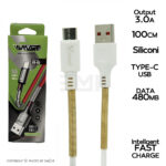 کابل TYPE-C وی اسمارت مدل VS-65 یک متری اصل چین