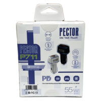 شارژر فندکی PECTOR فست PD USB مدل P711 (یکسال گارانتی)